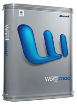 Microsoft Office Word 2004 Mac Upgrade OSX OS X NEW • $49.99