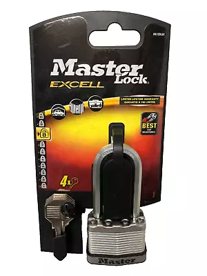 Master Lock M1EURDLH Excell Laminated Steel 45mm Padlock - 51mm Shackle 4 Keys • £8.99