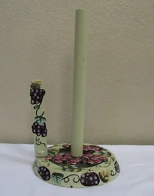 Vintage Grape Design Wrought Iron Paper Towel Holder • $33.99