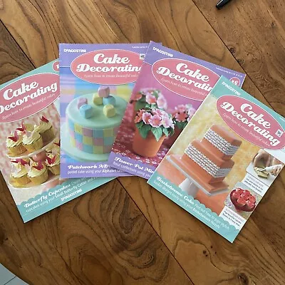 Deagostini Cake Decorating Magazines Issues  1 3 13 & 18 Bundle • £2