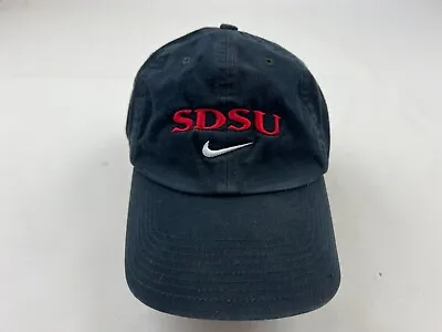 VINTAGE San Diego State Aztecs Hat Cap Nike Strapback Black White NCAA Adult Men • $27.82