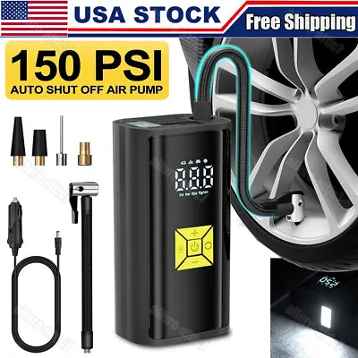 Tire Inflator Car Air Pump Compressor Electric Portable Auto 12V Volt 150 PSI US • $20.98