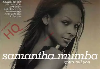 Picture Postcard:;Samantha Mumba Music Advertising • £2.39