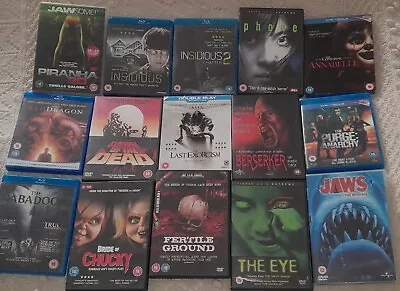 Horror DVD/Blu-ray Bundle X15 Inc Dawn Of The Dead The Eye Insidious 1 And 2.. • £2.20