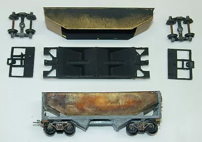 2 Ho Early Mantua Brass Die Cast Metal Hybrid Hopper Cars Restoration  (l5) • $10