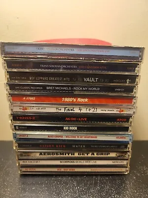 Lot Of 14 Hard Rock/Metal Cds Alice Cooper Kix Def Leppard AC/DC Kid Rock Jackyl • $30