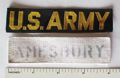 Used Original 1960s Vietnam War Vintage US ARMY Name PATCH Set • $19.95