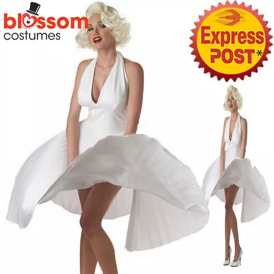 C491 Licensed Deluxe Marilyn Monroe Sexy Pleated Dress Adult Costume S M L XL • $36.50