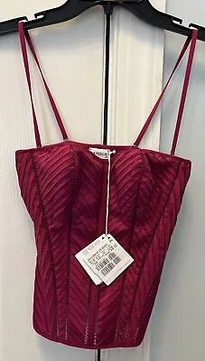 LA PERLA Fuschia Bustier Corset Bra Top US Size - 4 • $247.49