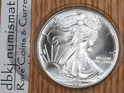 1991 Silver American Eagle $1 - BU - Brilliant Uncirculated - In Capsule • $44.99