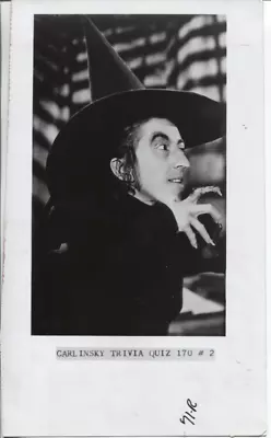 1984 Press Photo Of Actor Margaret Hamilton As The  The Wicked Witch  • $19.99