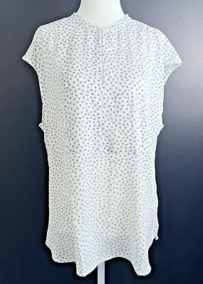 New JCREW Camisole Top White Black Size TL New With Tags Style J2339 Sleeveless • $9.99