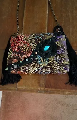 Mary Frances Shoulder/Crossbody Handbag With Beads/Sequins/Fringe. Stunning. • $49.99