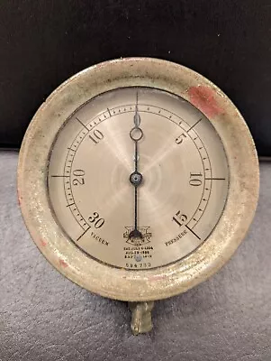 Crosby Steam Gauge & Valve Co. - Dual Pressure And Vacuum Gauge – Circa 1908 • $125