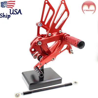 CNC Rearset Footrest For Ninja600 ZX6R/636 1999 2000 2001 2002 Foot Pegs Pedals • $108.99