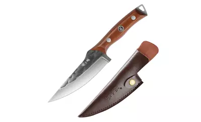 Knives Viking Knife With Sheath - Handmade Forged Ancient Knife For Meat Cutting • $39.99