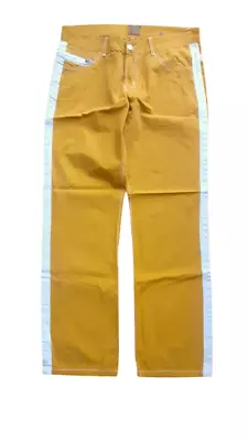 NEW Men America Yellow Pant Size 34 X 32 Striped • $14.99