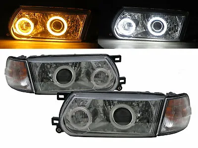 $536.84 • Buy Sentra B13 MK3 95-17 Cotton Halo Projector Headlight Chrome US For NISSAN LHD