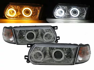 $594.99 • Buy Sentra B13 MK3 95-17 Cotton Halo Projector Headlight Chrome US For NISSAN LHD