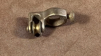 Antique Small Miniature Brass Pulley Control Block Guide Heat Damper Trolley • $12.95