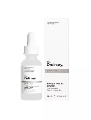 The Ordinary Salicylic Acid 2% Solution 30ml Lightweight Serum For All Skin Type • £6.39