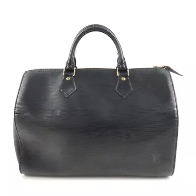 Auth Louis Vuitton Epi Speedy 30 Leather Hand Bag Black Noir M59022 Used F/S • $470.25