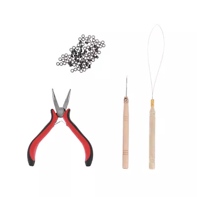  M Hair Extension Accessory Kit Needle Loop Needles Micro Rings • £12.88