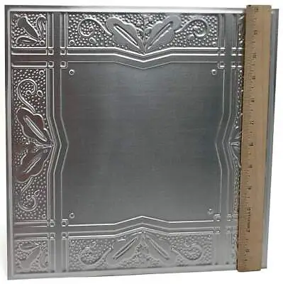 Set Of 4 Galvanized Metal Vintage-Inspired 12  Ceiling Tile • $34.40