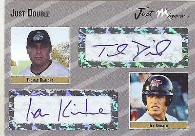 THOMAS DIAMOND - IAN KINSLER 2005 Certified Dual Autograph Xx/25 • $6.95