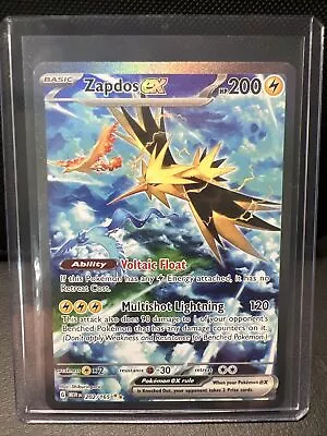 Pokemon TCG - Zapdos EX Special Illustration Rare 202/165 - Scarlet & Violet 151 • $34.99