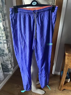 Men’s New Columbia Blue Shell Suit Jogging Bottoms M 30L  • £10