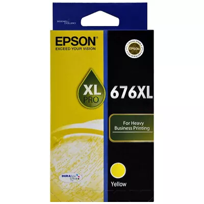 (EXPIRED 2020)Epson 676XL C13T676492 YellowInk For WORKFORCE PRO WP4530 WP4540 • $19