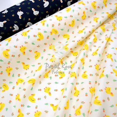 Little Ducky Yellow Duck Kids Children 100% Cotton Fabric | Quilting Clothing • £4.75