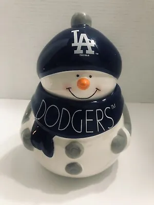 LA Dodgers Cookie Jar NFL  8.5” New! Baseball HTF Christmas • $29.99