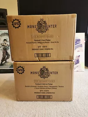 Monster Hunter World Board Game Kickstarter ALL-IN +Azure Rathalos Black Diablos • $679