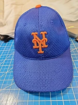 New York Mets Hat/Cap Fitted One Size M/L Blue Orange Big Logo Team MLB OSFA • $5.99