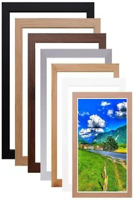 £14.99 • Buy Bespoke Cut To Size Photo Frame Picture Frames Poster Wall Framed Many Sizes