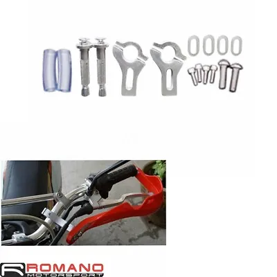 Hand Guard Bar Clamp Mounting Kit For 7/8  22mm Handlebar Universal Dirt Bikes • $17.41