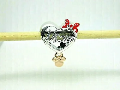 Authentic Pandora #781142C01 Disney Minnie Mouse Mom Heart Charm  • $48.75