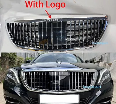 Maybach Style Grille For Mercedes Benz W222 S400 S450 S500 S550 Grill 2014-2020 • $289.99