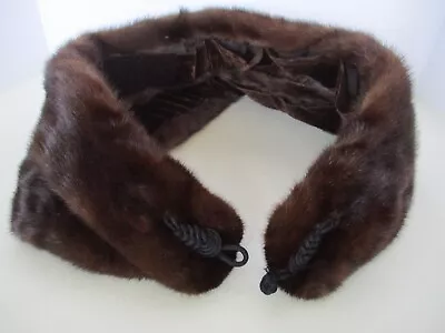 Vintage Dark Brown Mink Shoulder Wrap~Shrug Eveningwear~Wedding-Prom • $35