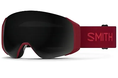 Smith 4D Mag S Snow Goggles Sangria Chromapop Sun Black Lens + Bonus New 2023 • $204