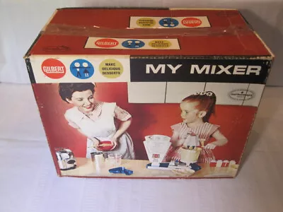 Vintage 1960s A.C. Gilbert My Mixer Kitchen Baking Toy Set W/ Original Box • $19.99