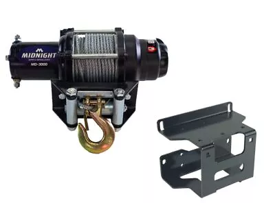 Viper 50 Ft Winch 3000 Lb Steel W/ Mount For Polaris Hawkeye 300 2006-07 • $179.98