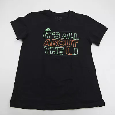 Miami Hurricanes Adidas Short Sleeve Shirt Women's Black Used • $14.43