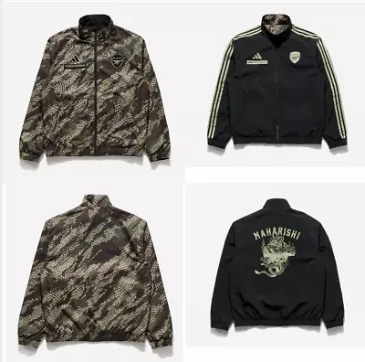 BNWT Arsenal X Maharishi Adidas Anthem Men’s Track Jacket Reversible MEDIUM • $389