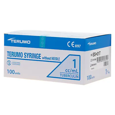 100 X 1ml Syringe Terumo Luer Slip Tuberculin Tip | Sterile Syringes • $41.92