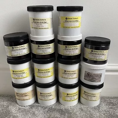 Dharma ACID Dyes For Wool And Silk Various Colours Bundle Larger Pots • £95