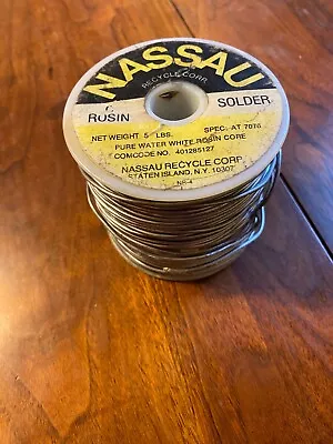 Nassau Pure White Water Rosin Solder  Spec-7076  • $230