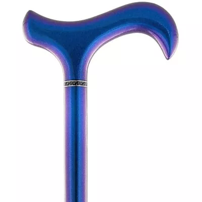 Color Changing Metallic Blue Derby Carbon Fiber Walking Cane • $55